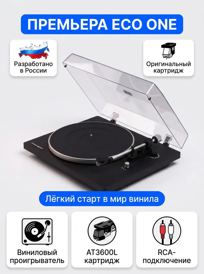 Инфографика карточки — виниловый проигрыватель